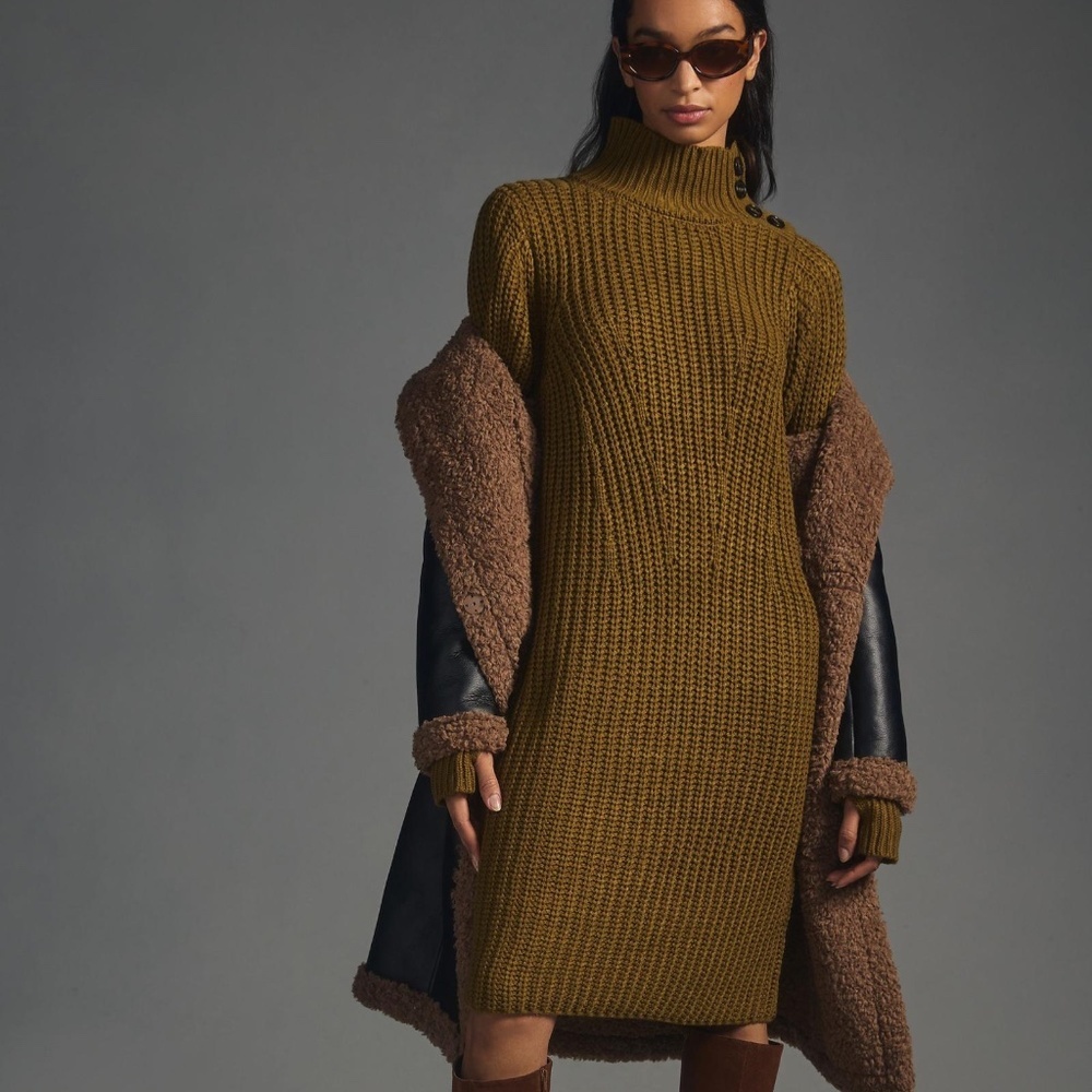 NWT Anthropologie Moon River Sweater Dress Medium - Picture 2 of 7